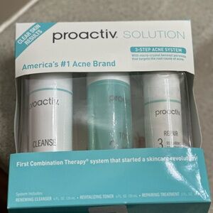 Proactiv 3-Step Acne Set Renewing Cleanser, Toner & Repairing Treatment New
